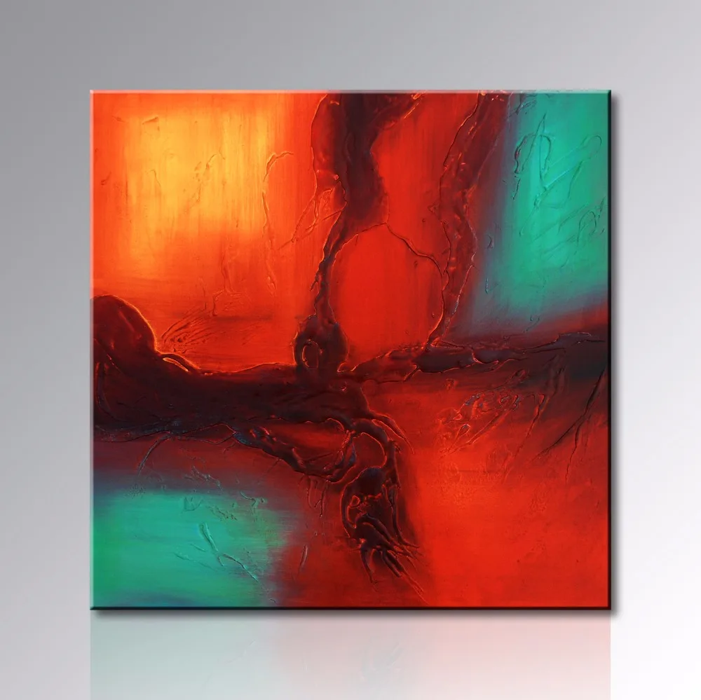 

unFramed Hand Painted Textured Abstract Oil Painting on Canvas 1 Panel Modern Contemporary Artwork