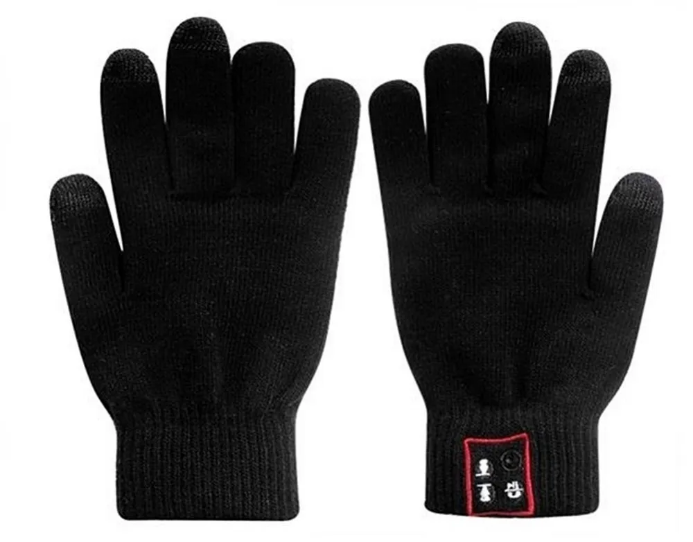 

(1pair) Free shipping New Bluetooth Gloves Touch Screen Mobile Headset Speaker For Andriod IOS