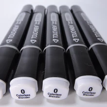 0# бесцветный блендер Двойные наконечники маркер скетч товары для рукоделия маркером в наборе, алкоголь растворимые ручки стиле «граффити» из мультфильма; маркеры ручки