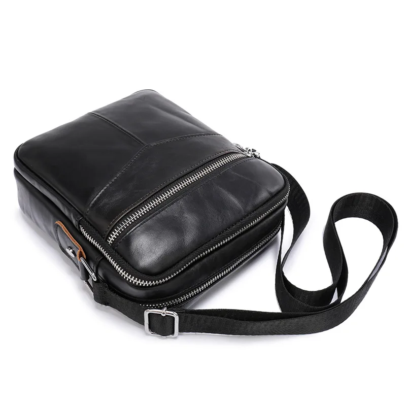  Cowhide Genuine Leather Bag Shoulder Bags Vintage Men Bag High Quality Handbags 2019 New Men'S Cros - 32829101026