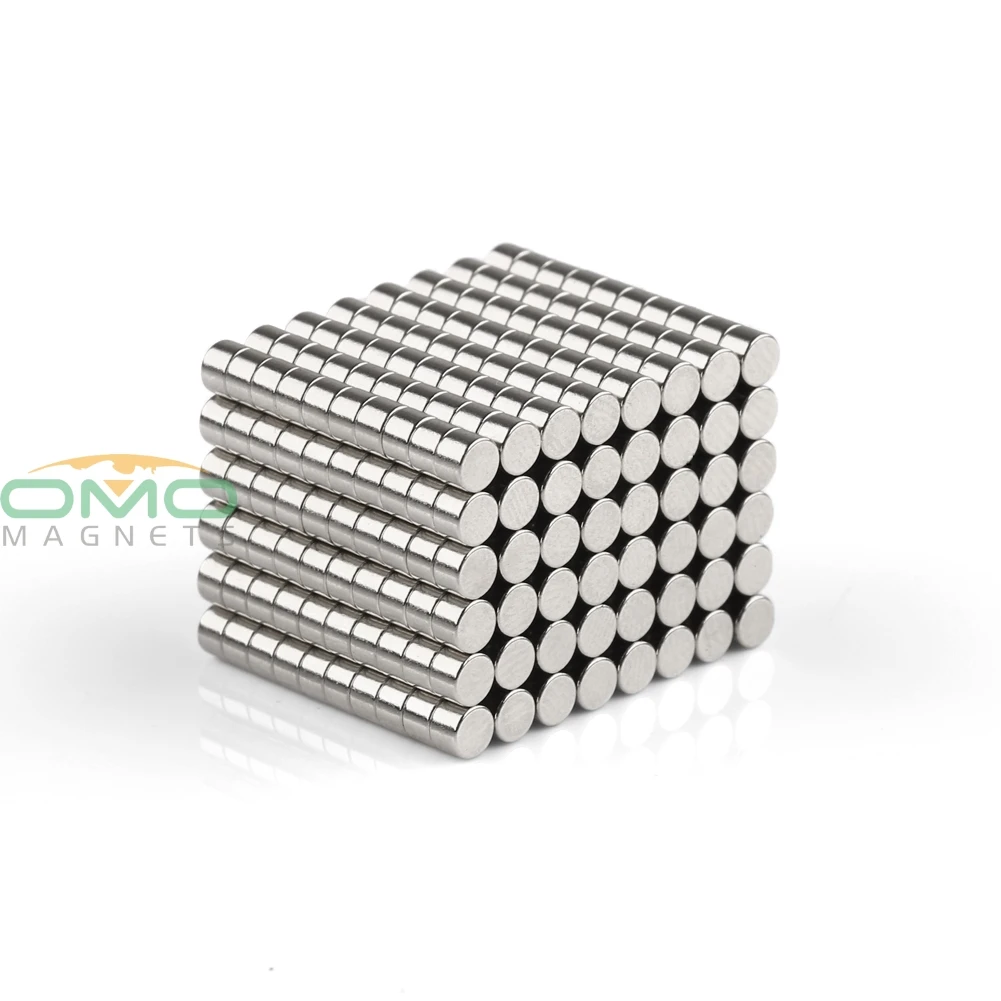 500pcs OMO N50 Diameter 3mm x 2mm thick Disc Rare Earth Neo