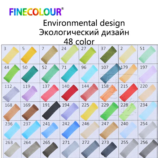 480 цветов Finecolour профессиональная маркер для рисования художника двойная головка перманентные маркеры набор эскизов мягкая ручка рисунок - Цвет: 48 color environment