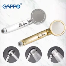 GAPPO 360 degree rotatable 3 Modes shower head with Water Control Button High-pressure water-saving Rain shower watering head GAPPO 360 degree rotatable 3 Modes shower head with Water Control Button High-pressure water-saving Rain shower watering head