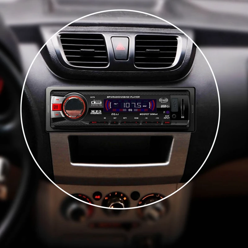 Автомобильный FM-передатчик аудиостереоприемник AM FM Aux вход приемник SD USB MP3