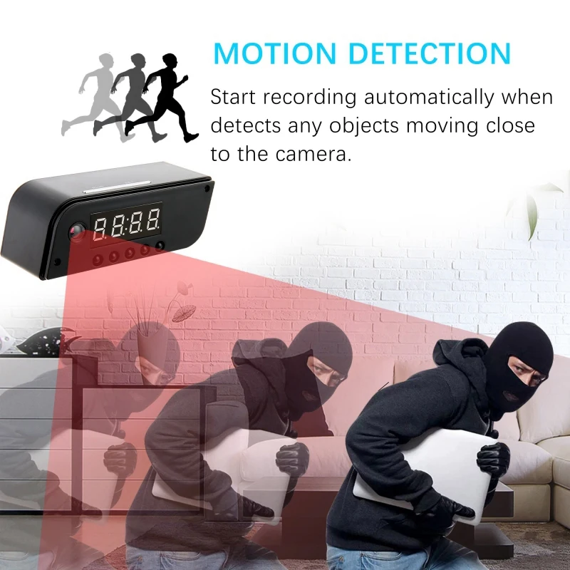HOT-CCTV, 720 P, wifi, мини камера, будильник, беспроводная няня, часы, P2P, безопасность, ночное видение, обнаружение движения, Домашняя безопасность, IP камера
