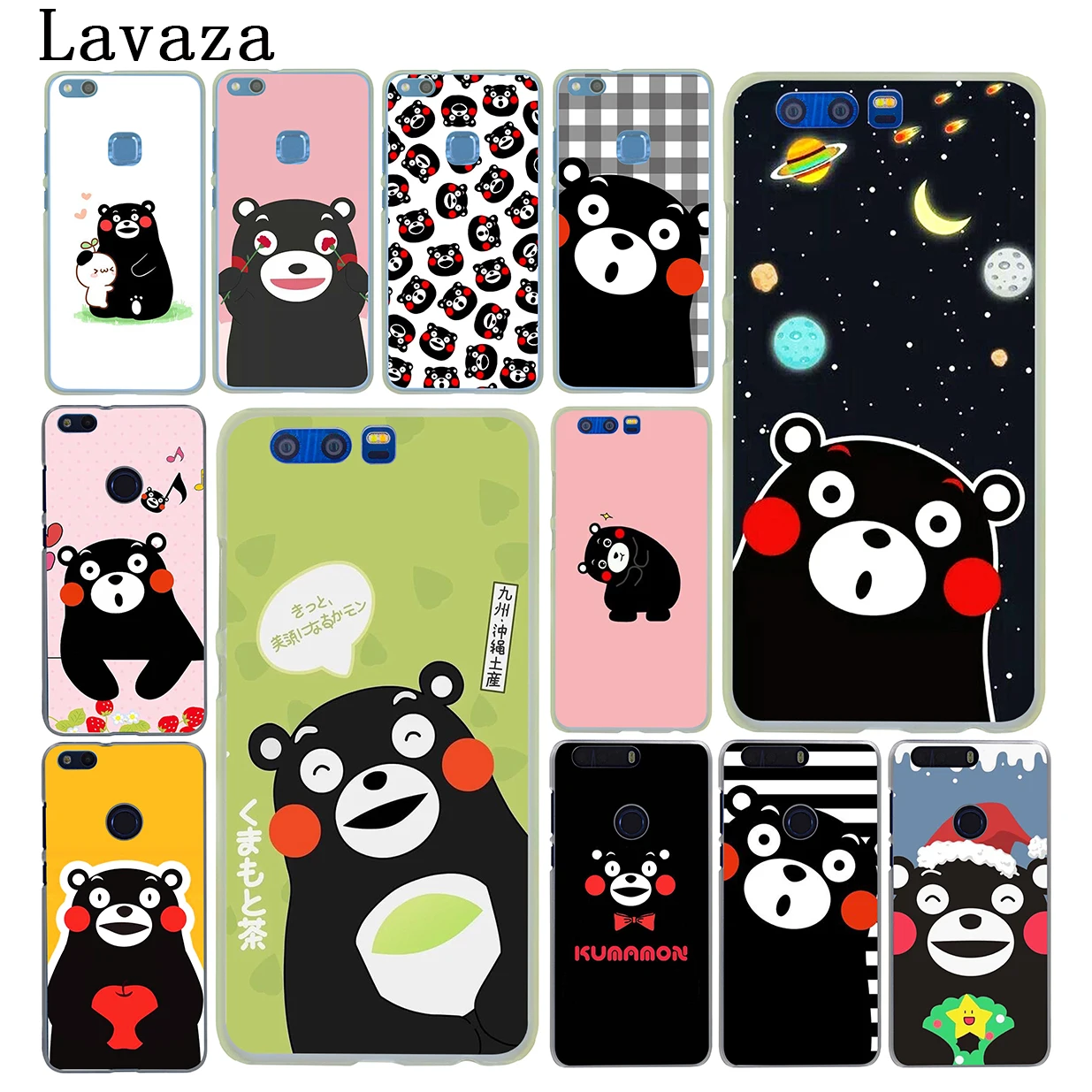 

Lavaza Japan Kawaii Kumamon lovely Bear Hard Case for Huawei Honor 6A 7X 7C 7A 6C Pro 8 9 10 Lite 8C 8X Mate 10 20 Lite Pro