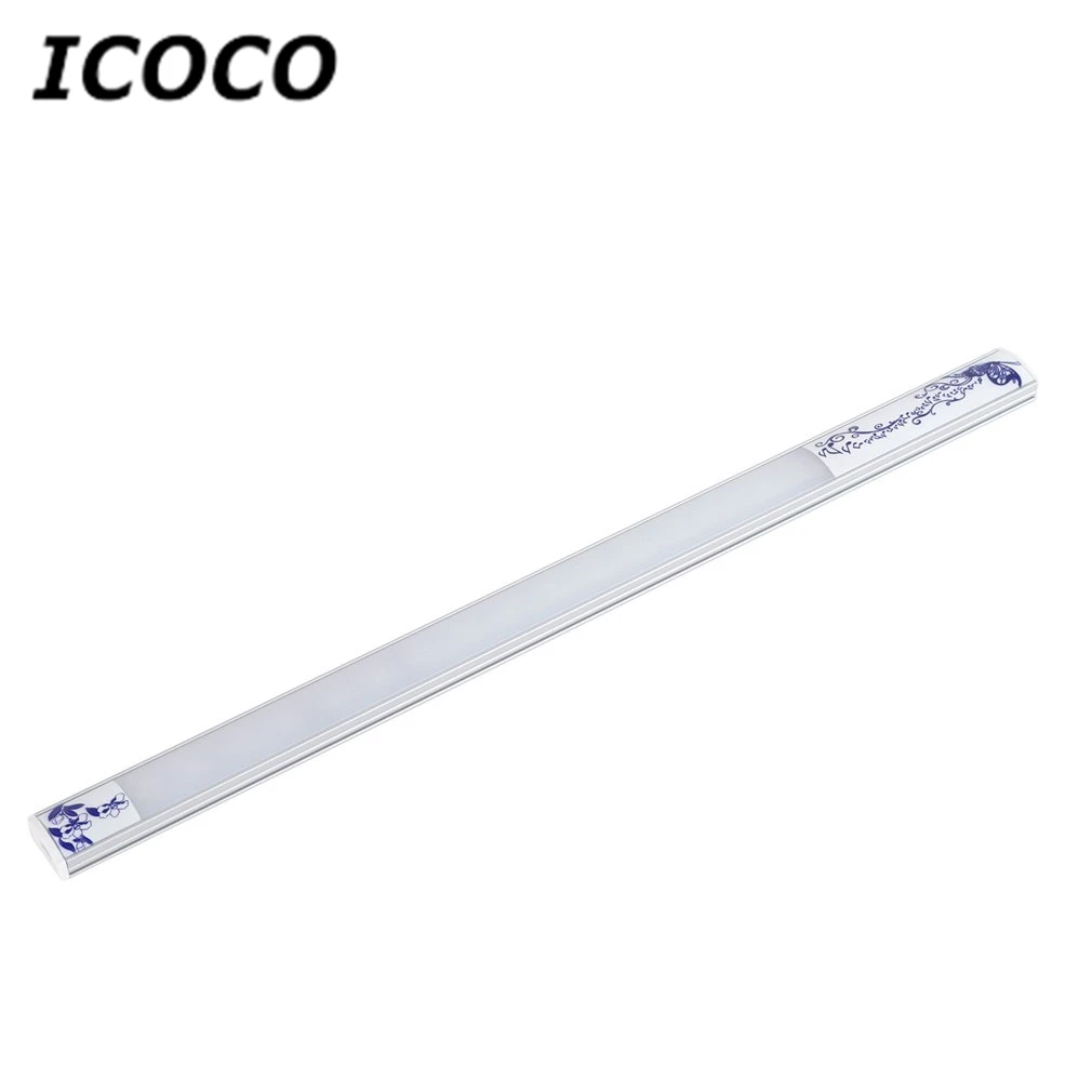 Icoco Длинные Бар Тип LED вибрации Сенсор умный свет электрический 15LED супер яркий Спальня шкафы Шкафы ночь свет лампы