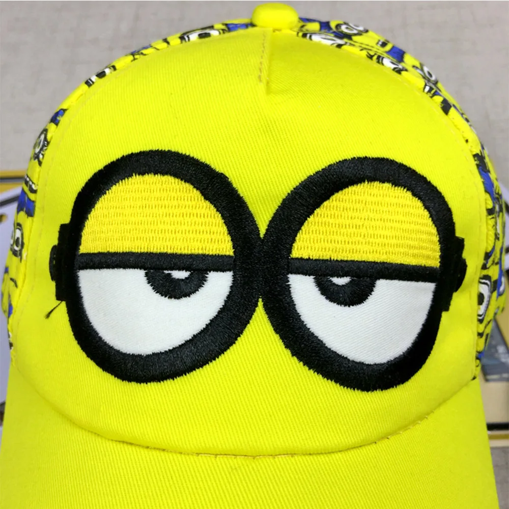 New Minion Kartun Untuk Pelayan Topi Adjustable Gadis Anak Baseball