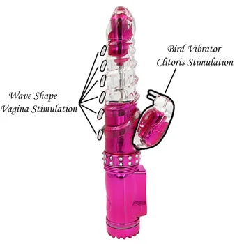 YEMA 360 Degrees Swing Dildo Vibrator Sex Toys for Woman Dual Clitoris Stimulator G Spot Rabbit Vibrator Sex Machine Shop 3
