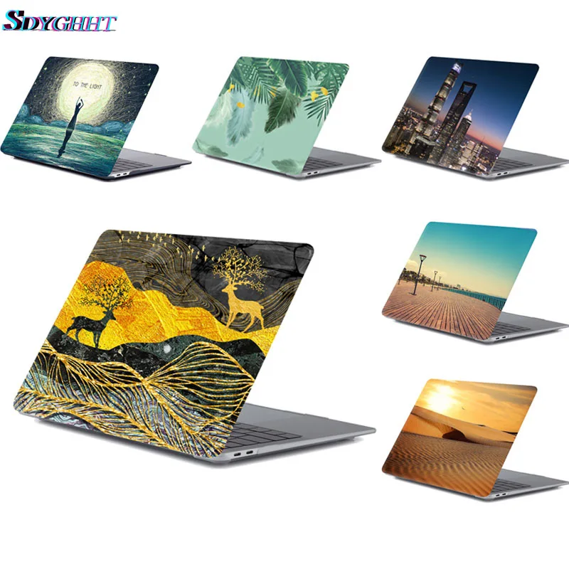 SDYGHHT, чехол для ноутбука Macbook Pro retina Air series 11 12 13 15, для Mac book pro 13,3 15,4 дюймов с крышкой сенсорной панели