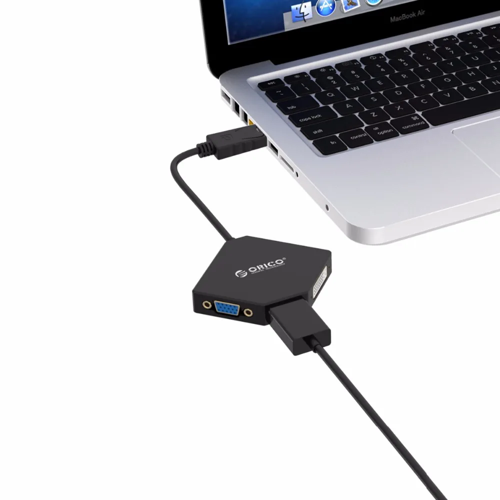ORICO DP к HDMI DVI VGA адаптер кабелю Thunderbolt порт дисплея для Apple MacBook Air Pro IMac Mac(DPT HDV3)|dp to