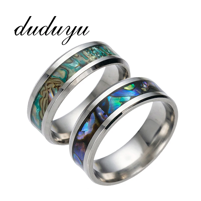 

8mm Titanium Steel Ring For Man Colorful Male Casual Customize Jewelry Men Punk Rock Accessories USA Size 6-13
