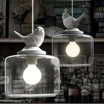 

Modern style single head little bird pendant light bar vintage american rustic lamp dining room light D200*360MM free shipping