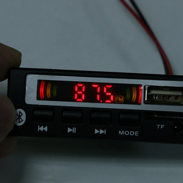 Bluetooth5.0 Mp3 Wma Wav Decoder Board 5V 12V Wireless Audio Module Color Screen Usb Tf Fm Radio For Car Accessories