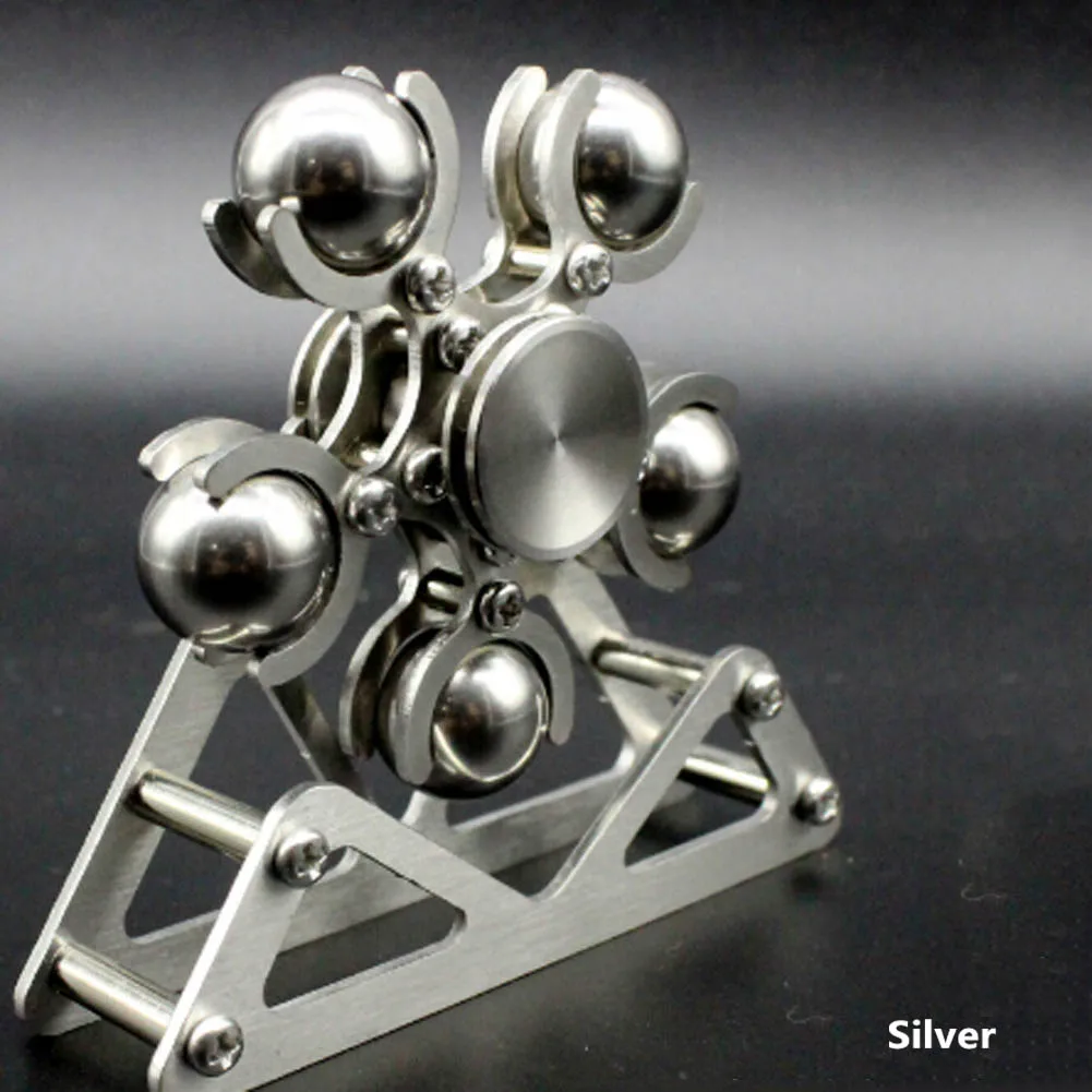 1PC 5 Steel Ball Ferris Wheel Stainless Steel Fingertip Spiral Spinning Top Adults EDC Fidget Spinner