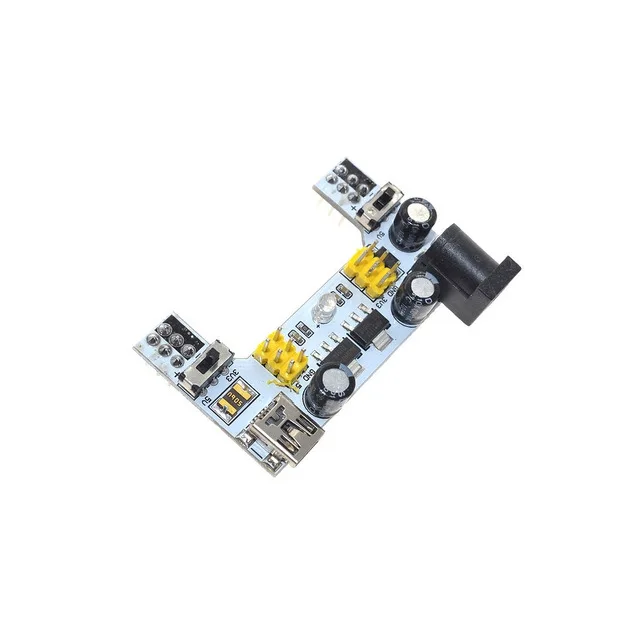MB102 White Высококачественный модуль питания MB102 3,3 В/ 5 В+ макетная плата с 830-ю контактными точками+ 65 шт. соединительных кабелей - Цвет: MB102 White