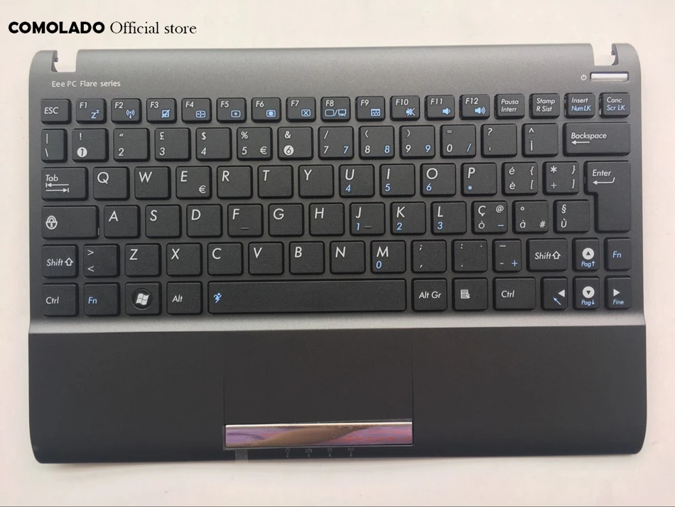 IT Italian keyboard For ASUS Eee PC 1025 1025C Black With Frame keyboard  IT Layout