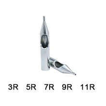 Распродажа круглый одно отверстие татуировки Советы поставки 304 из нержавеющей стали колпачки для татуажа советы для татуировки набор иголок комплект Прямая