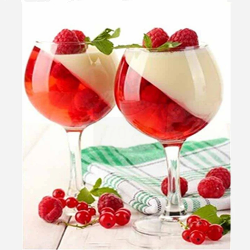 

Kitchen Wall Deor Diamond Embroidery Round Drill Mosaic Fruit Jelly Picture Bottle Painting Diamond Cross Stitch