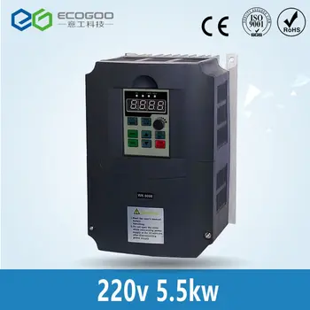 

Free Shipping 5.5KW/3 Phase 220V/25A Frequency Inverter-vector control 5.5KW Frequency inverter/ Vfd 5.5KW