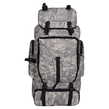 

Backpacks 70L Camping Hiking Backpack Bag Sports Bags Travel Waterproof Nylon Shoulder Men Climbing Rucksack Military