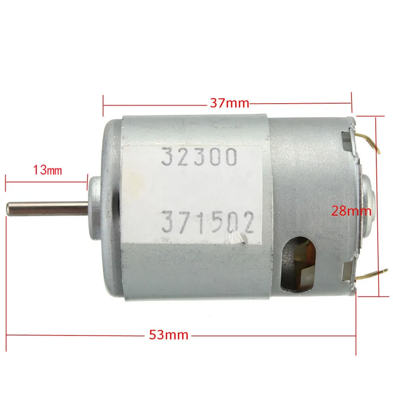 Высококачественный DC3-12V двигатель с высоким крутящим моментом, сверхскоростной двигатель, номинальное напряжение 9 в 20 Вт 380 мотор