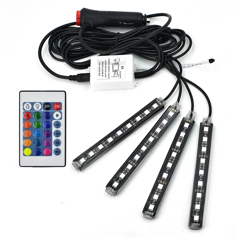 Светодиодная лента RGB SMD 5050 для автомобиля 4 шт./компл. 10 Вт декоративная