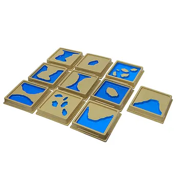 

Montessori Sensorial Materials Ocean and Land Puzzle Educational Baby Learning Toys For Kids Juguetes Brinquedos MI2844H