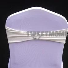 200 слоновая кость Лидер продаж хорошее качество спандекс/лайкра Band в Чехлы для стульев лайкра Группа в пояса лайкра Группа свадебные с круглым diamante