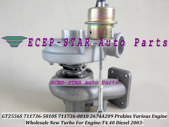 GT2556S 711736-5010S 711736-0010 2674A209 Turbocharger Turbo For Prekins Various Engine T4.40 Diesel 2003- (3)