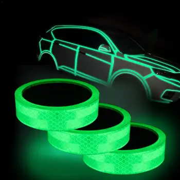 

Universal Reflective Helmet Tape Stripes Luminous Long Lasting Bicycle Reflector Sticker for Motorcycle Car Styling Accessories