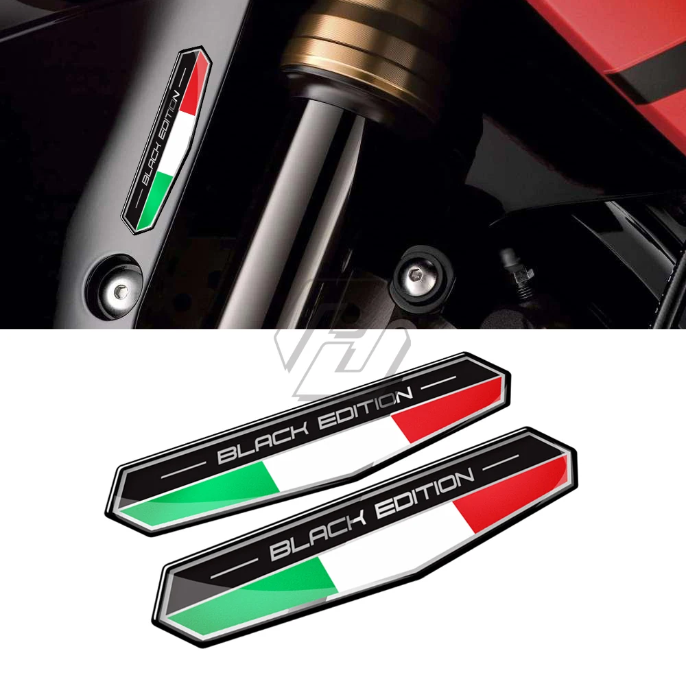 Italy Flag Sticker Black Edition for Piaggio Vespa GTS GTV LX Decal Aprilia Ducati Sticker new design black frame led indicator turn stop brake function tail light for vespa sprint primavera