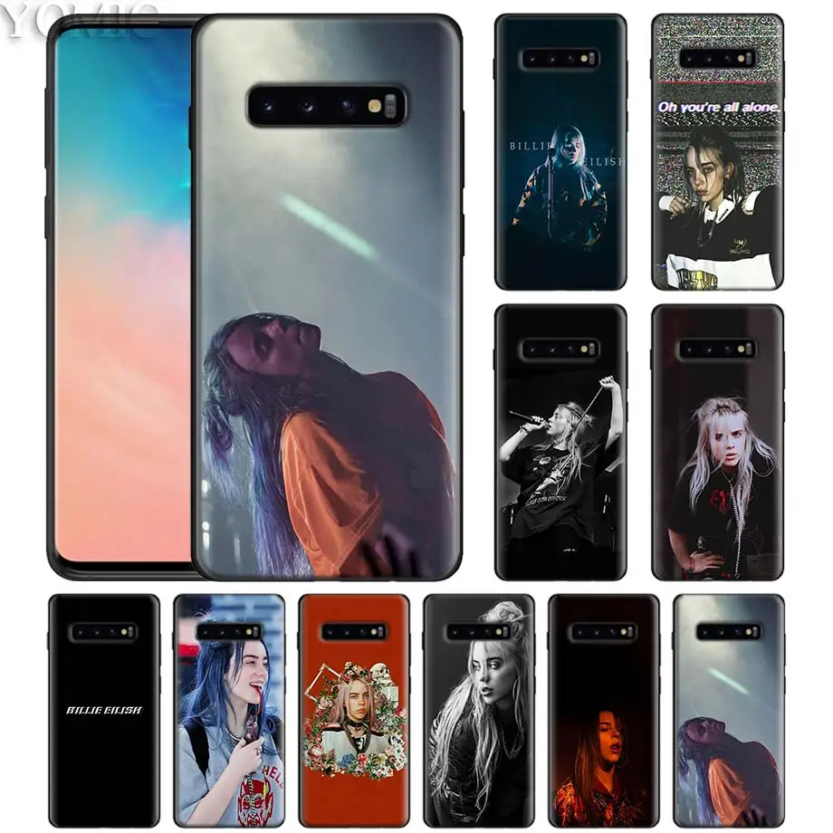 

Billie Eilish Independent Black Case for Samsung Galaxy S10 5G S10e S9 S8 S7 M40 M30 M20 M10 J4 J6 J8 Plus Silicone Phone Cover
