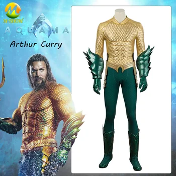 

Aquaman Arthur Cosplay Costume Arthur Adult Male Cosplay Outfit Full Set Halloween Custumes For Men Custom Made