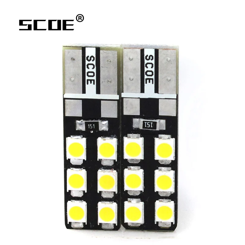 SCOE автомобильный Стайлинг 2x12SMD W5W светодиодный Передний Габаритный светильник лампа источник для Honda Insight 2013 восемь цветов на ваш выбор