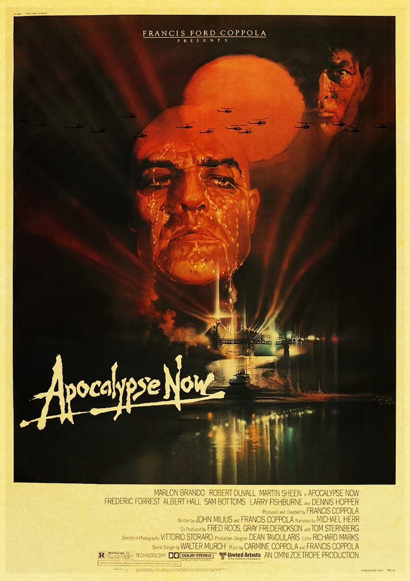 Apocalypse Now плакаты фильм ретро печать плакатов Высокое качество наклейки на стену для гостиной украшения дома