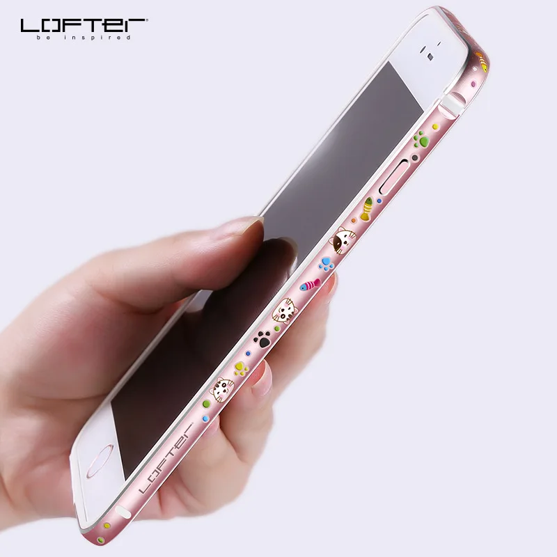 

Cartoon Aluminum Bumper for iPhone 6 6s Plus Phone Cases 4.7 5.5 inch Girls Metal Cover Protective Ultra-thin Slim Hard Frame