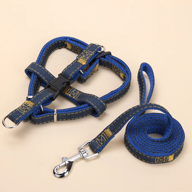 Puppy Dog Harnesses Lead Set Cowboy Traction Rope Strong Leash Dog