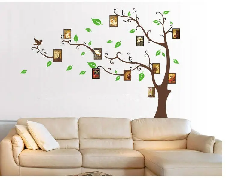family tree photo frame home decoration wall art vinyl stickers