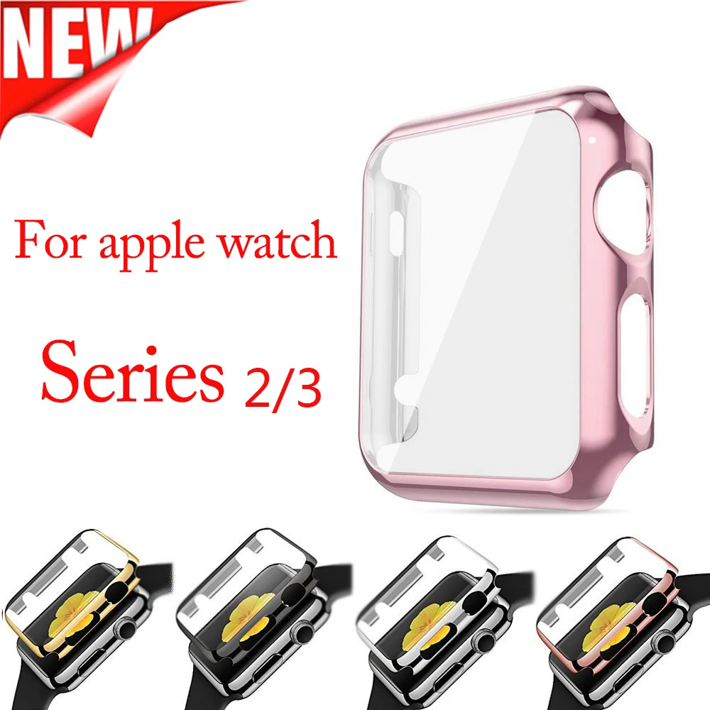 

BUMVOR Colorful Full Screen Protector Film Case Cover Shell Bumper for Apple Watch iWatch Series 1& 2& 3 42MM/38MM Accessories