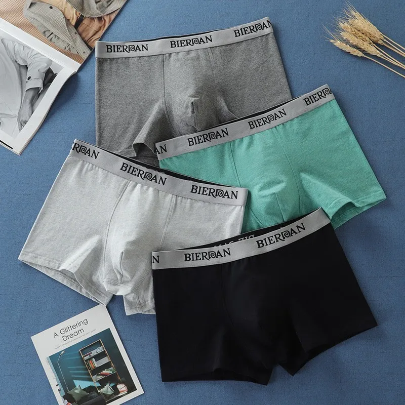 bierdan почты боксёрские шорты mens комфортно boxershorts сексуальный мужчина мужское нижнее сексуальное белье одежда для мужчин вентиляции моды печать мужчина хлопок. мужские трусы-боксеры боксеры трусы трусики хлопок - Цвет: A121 NO BOX