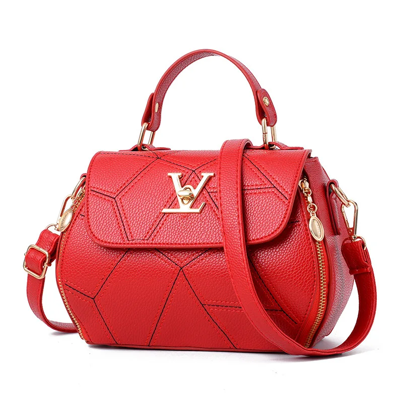 

Spring and summer new handbags portable simple V small square trend shoulder bag messenger bags for women 2018 crossbody bag