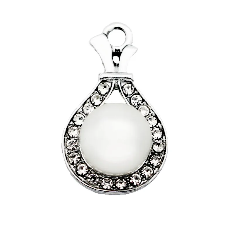 New Style 20pcs/lot Metal Purse Crystal Pearl Dangle Charms Lobster Clasp For Women Earring Necklace Bracelet DIY Jewelry | Украшения и