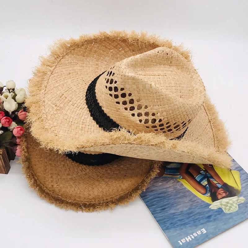 

Cowboy Hats Western Straw Cowboy Hat Mens Hats Sombrero Hombre Jazz Visor Caps Lifeguard Hat Chapeau Homme Western Cap For Women