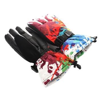 

Winter Thicken Windproof Ski Gloves Men Women Children Waterproof Adjustable Snowboard Climbing Snow Motorcycle Riding Gloves
