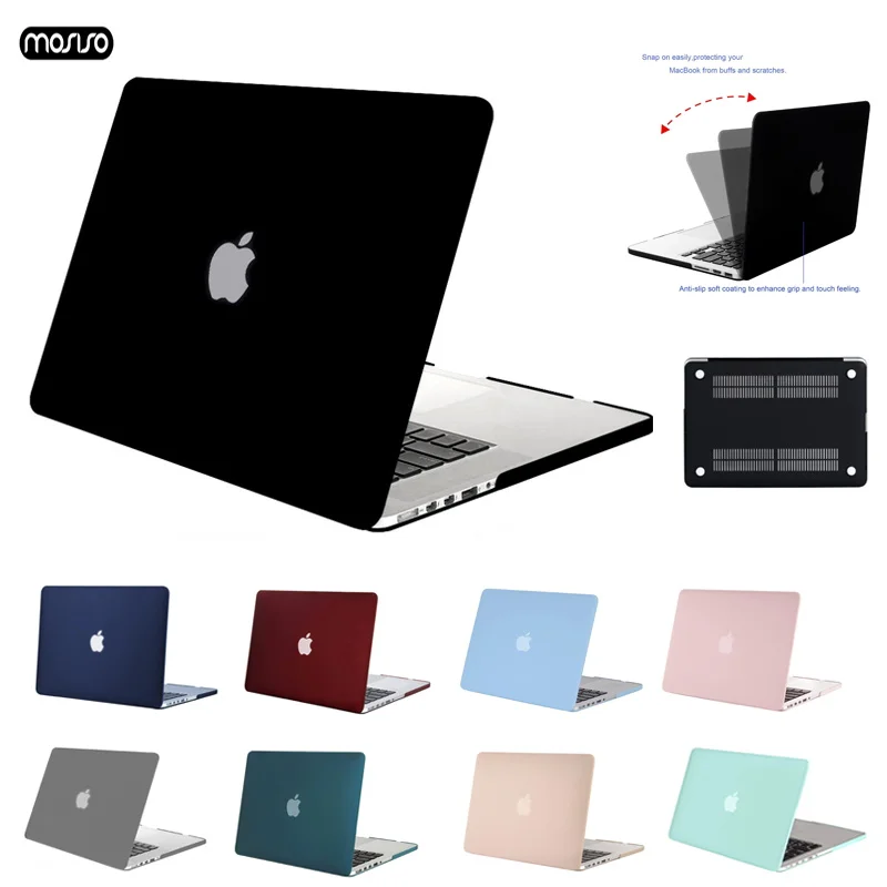 

MOSISO New Matte Laptop Case For Apple MacBook Air Pro Retina 11 12 13 15 For Mac book Pro 13.3 15.4 inch for mac Air 13 A1932