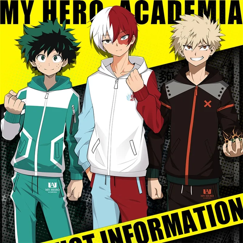 Boku no Hero Academy My Hero Academy костюмы для косплея Midoriya izku Bakugou Katsuki Todoroki толстовки брюки куртки пальто костюм