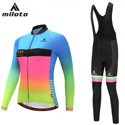 MILOTO Cool Велоспорт Джерси устанавливает Ropa Ciclismo Vélo/дышащий велосипед Велосипедная форма/Quick-Dry велосипед спортивная Для женщин