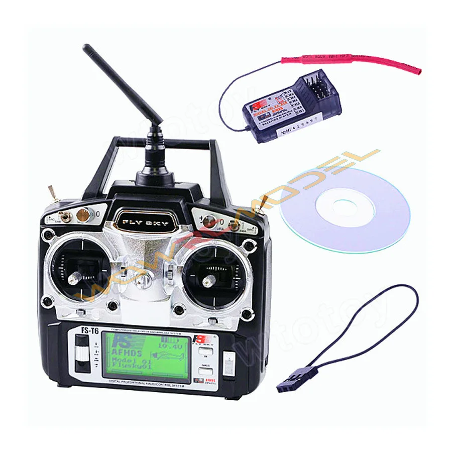 Flysky передатчик с ЖК экраном 6 каналов 2 4g FS R6B|fs r6b|flysky fs-t6fs t6 |