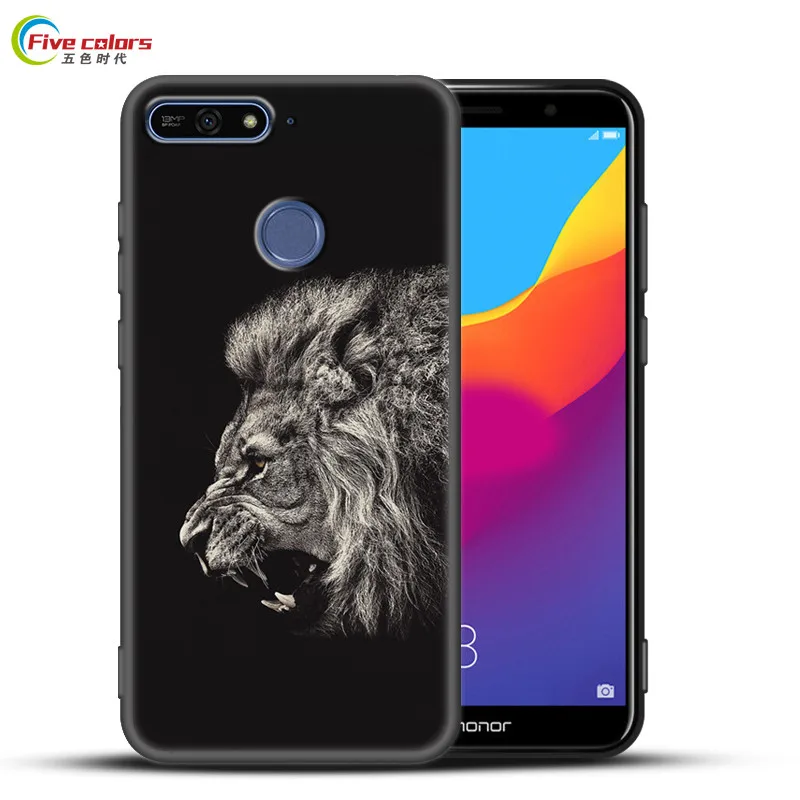 

Full Protection Soft Silicone Case for Huawei Honor 7A Black TPU Back Cover for Huawei Honor 7A Pro Prime Shell Painted Fundas
